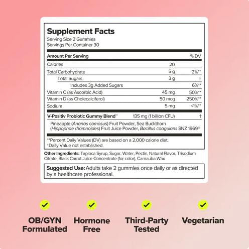 Purelnaturals Women's Wellness Probiotic Gummies